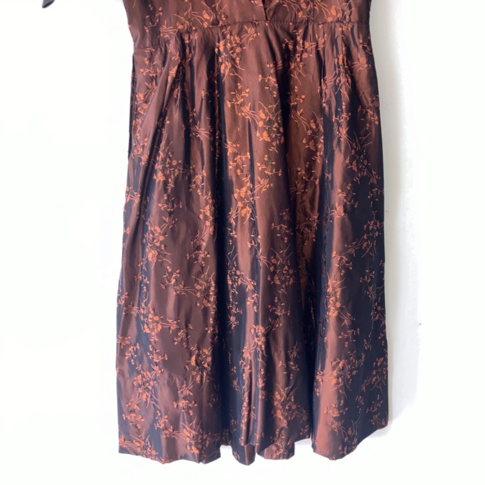 1950s Brown cocktail dress - Picture 5 of 11
